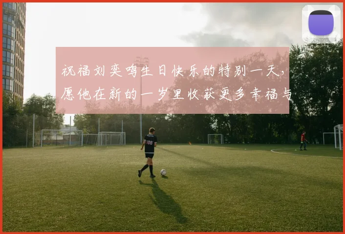 祝福刘奕鸣生日快乐的特别一天，愿他在新的一岁里收获更多幸福与成功